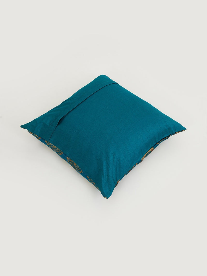 Multicoloured Zari Ethnic 5-Piece Cushion Covers