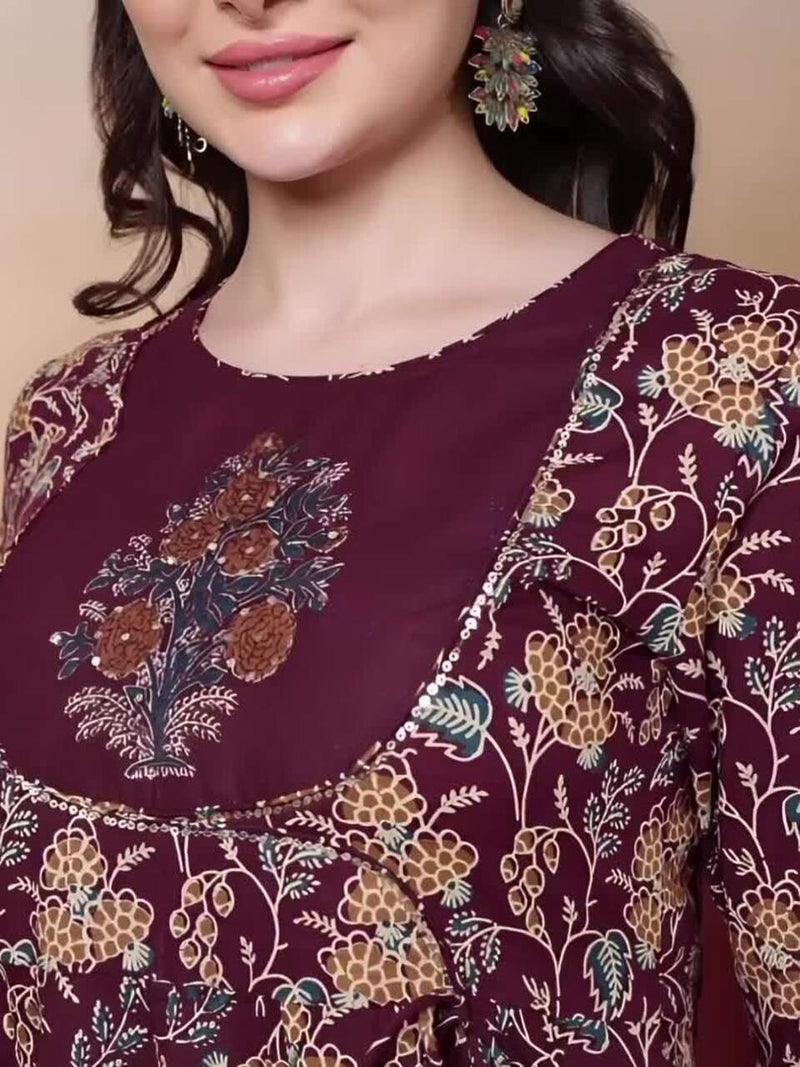 Noor Zareen Anarkali Suit Set