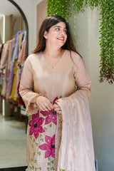 Shimmer Tissue Aadhira Hand Painted Suit