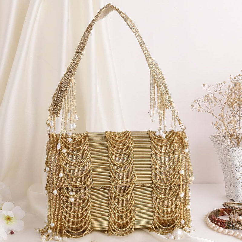 Gold Natalia Premium Handbag