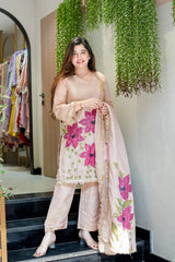 Shimmer Tissue Aadhira Hand Painted Suit