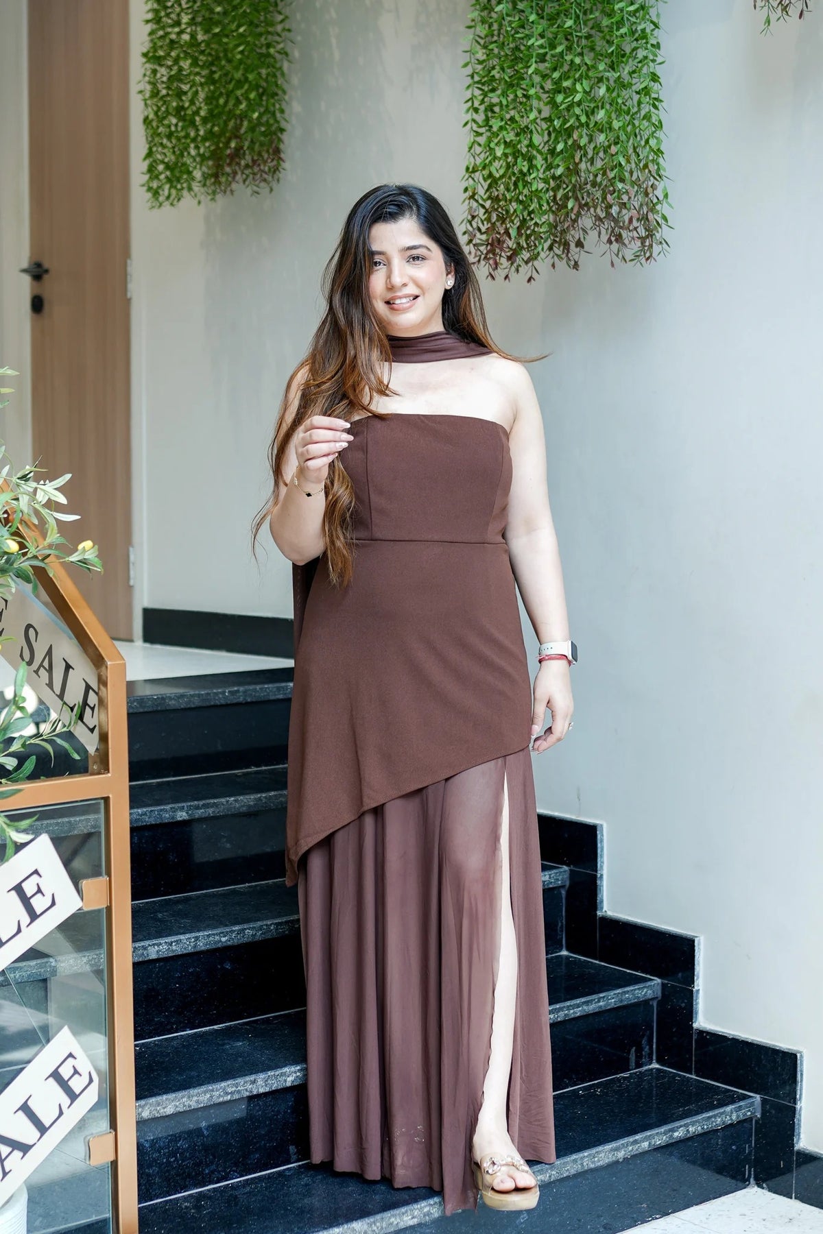 Net Megan Elegant Tube Party Dress