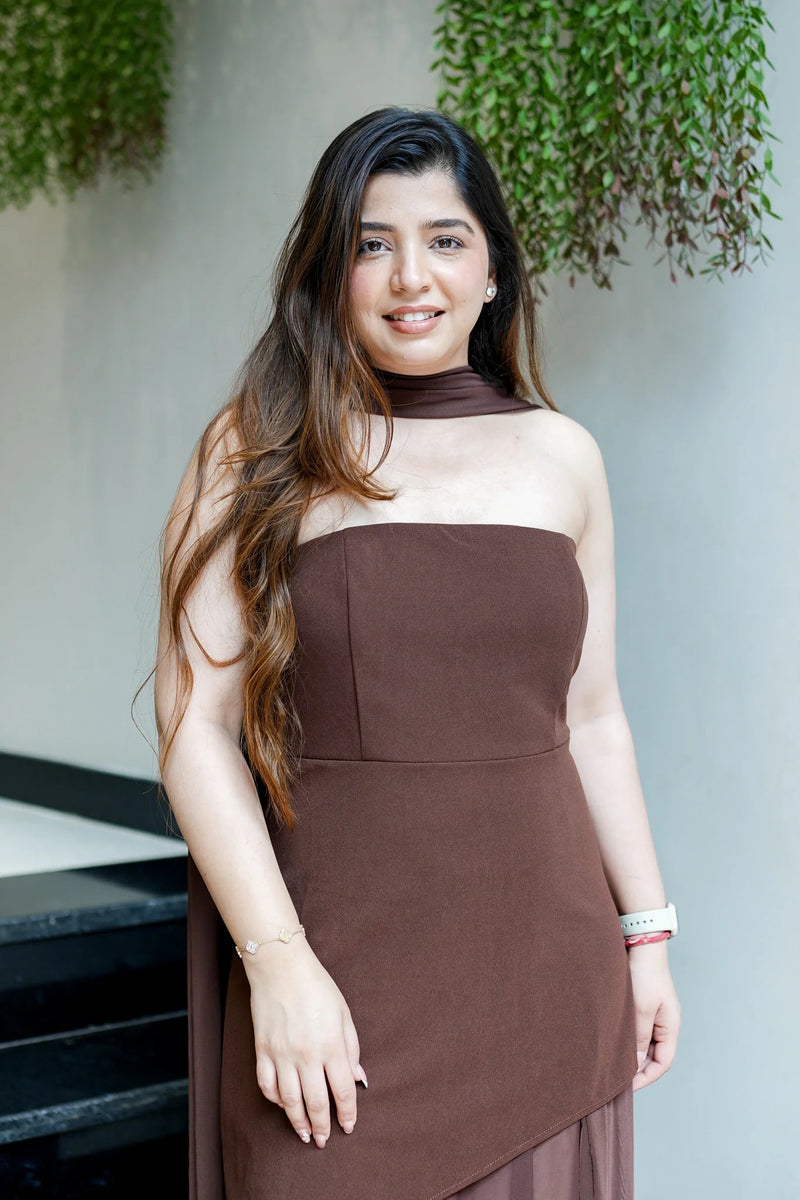 Net Megan Elegant Tube Party Dress