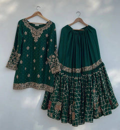 Chinon Silk Sequin Embroidered Heramandi Suit Set