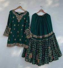 Chinon Silk Sequin Embroidered Heramandi Suit Set