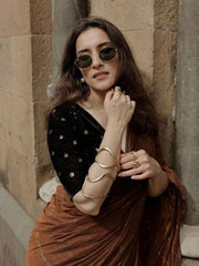 Black Velvet Sitara Padded Blouse