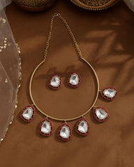 Ruby Reyom Hasli Necklace Jewelry Set