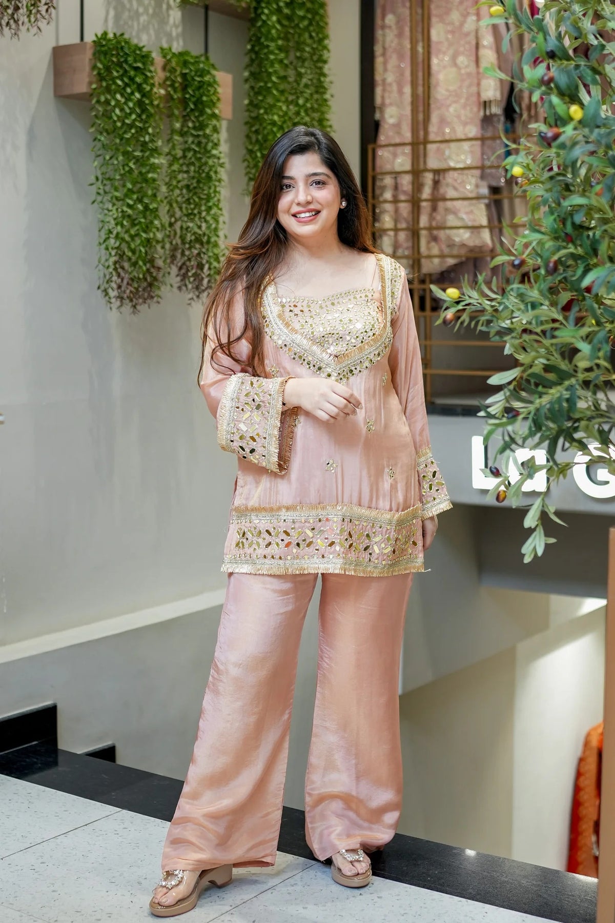 Shimmer Tissue Mirror Co-Ord Set