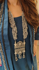 Teal Blue Organic Cotton Three-Piece Co-Ord Set