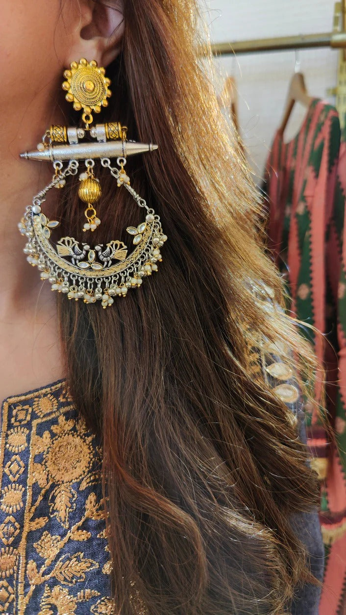 Cotton Denim Blue Grey Kaftan Dress