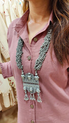 Natural Cotton Onion Pink Drape Skirt