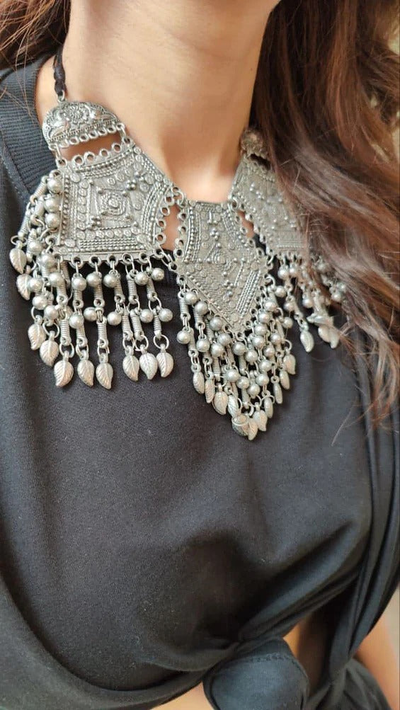 Liva Cotton Black Draped Skirt Saree