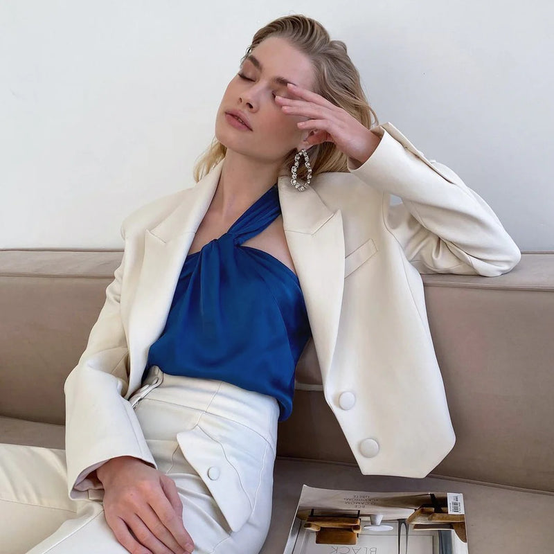 One Shoulder Crop Top