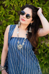 Indigo Blue Jumpsuit with Jacket