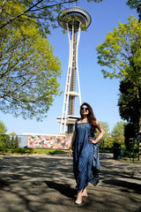 Indigo Blue Jumpsuit with Jacket