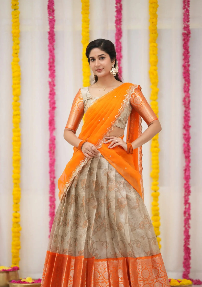 South Indian half saree