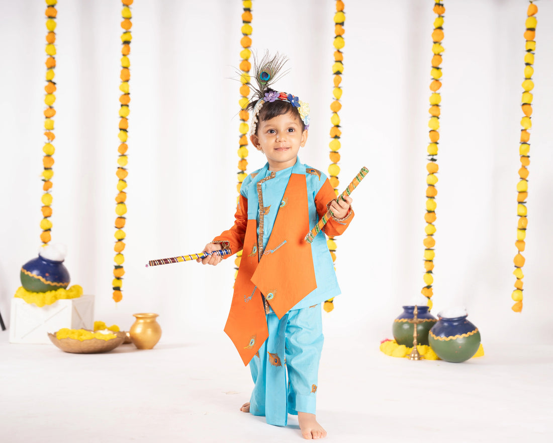 Janmashtami Bansi Dhoti Set for Boys
