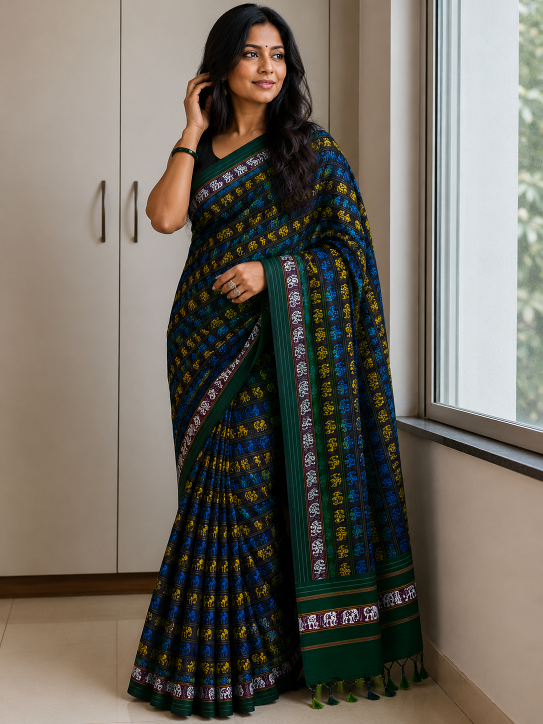 Gajavarn Khun Traditional Maharashtrian Ethnic Wear Saree