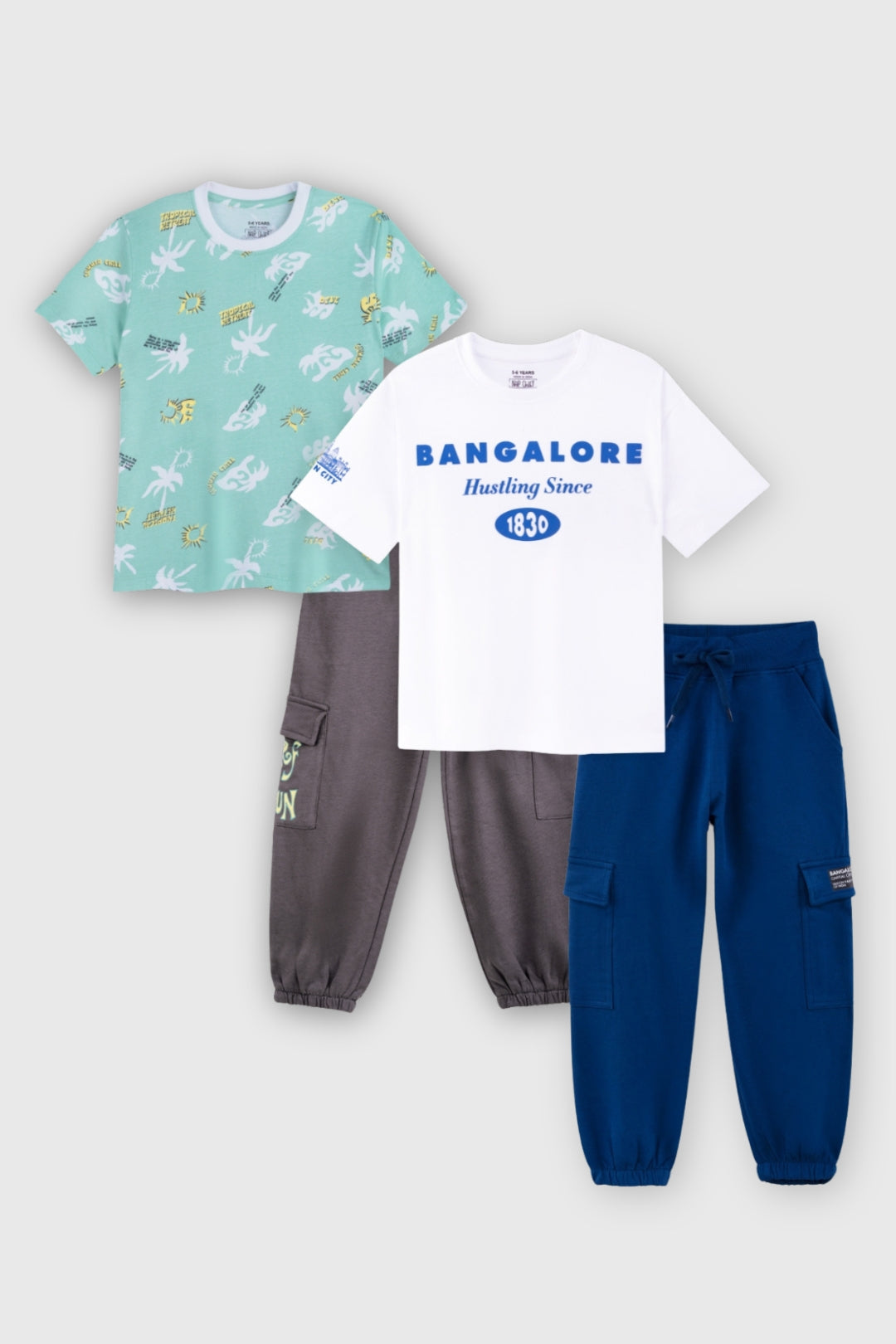 Kids Joggers Lounge Set Pack of 2 Unisex