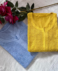 Chikankari embroidery