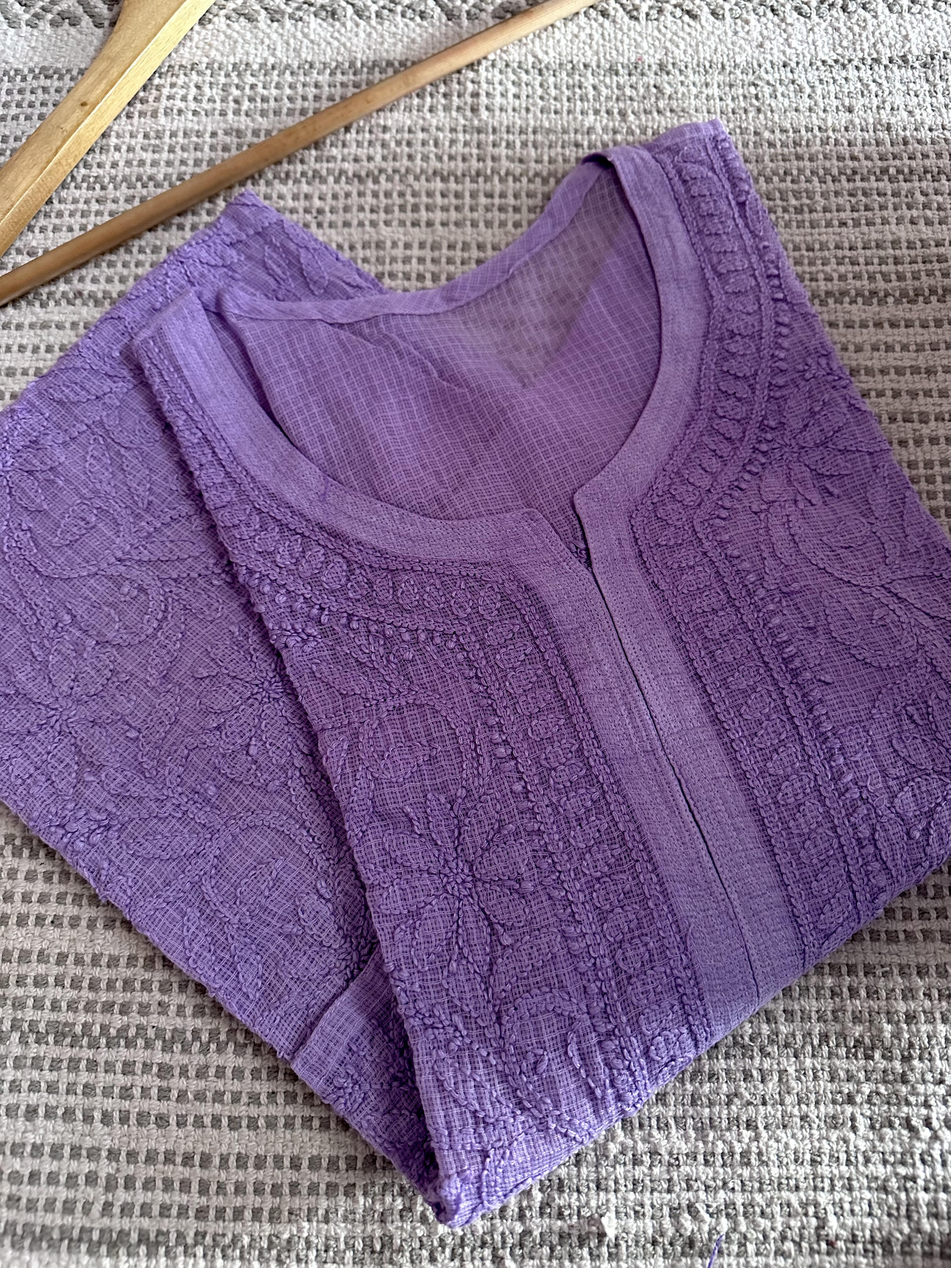 Hand-embroidered kurta