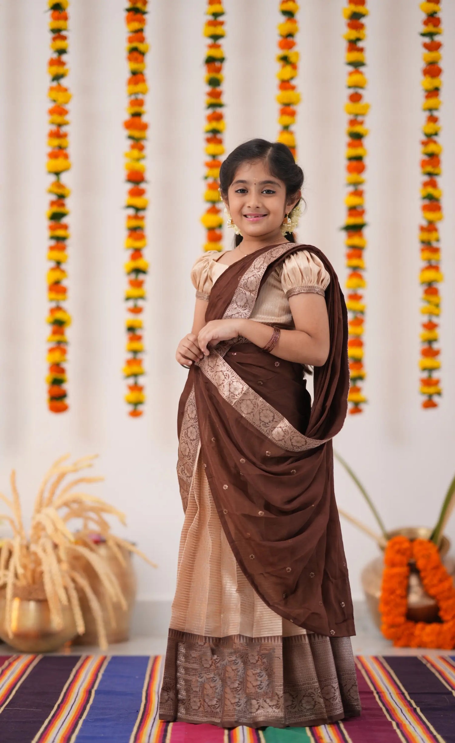 kids half saree