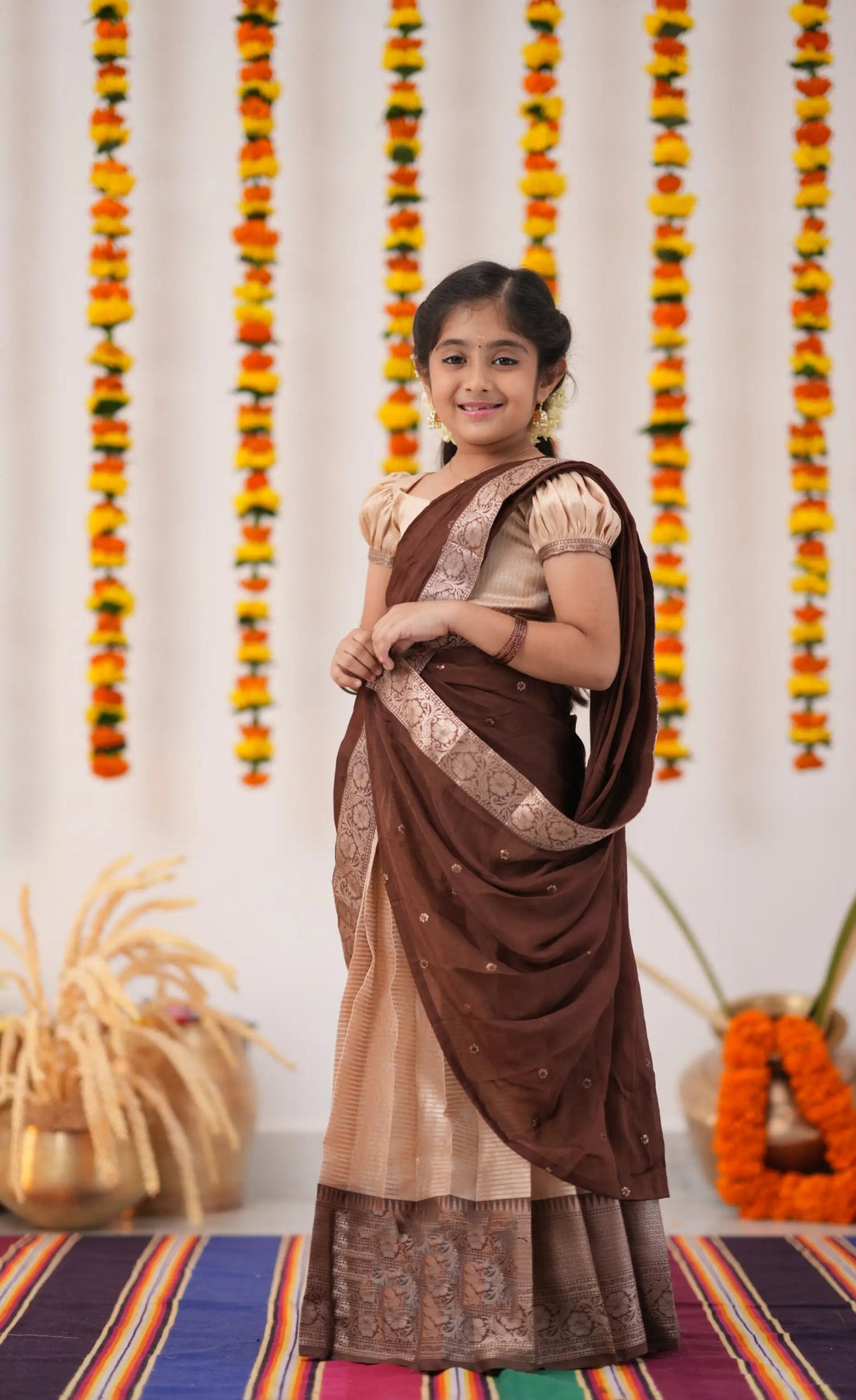 kids half saree