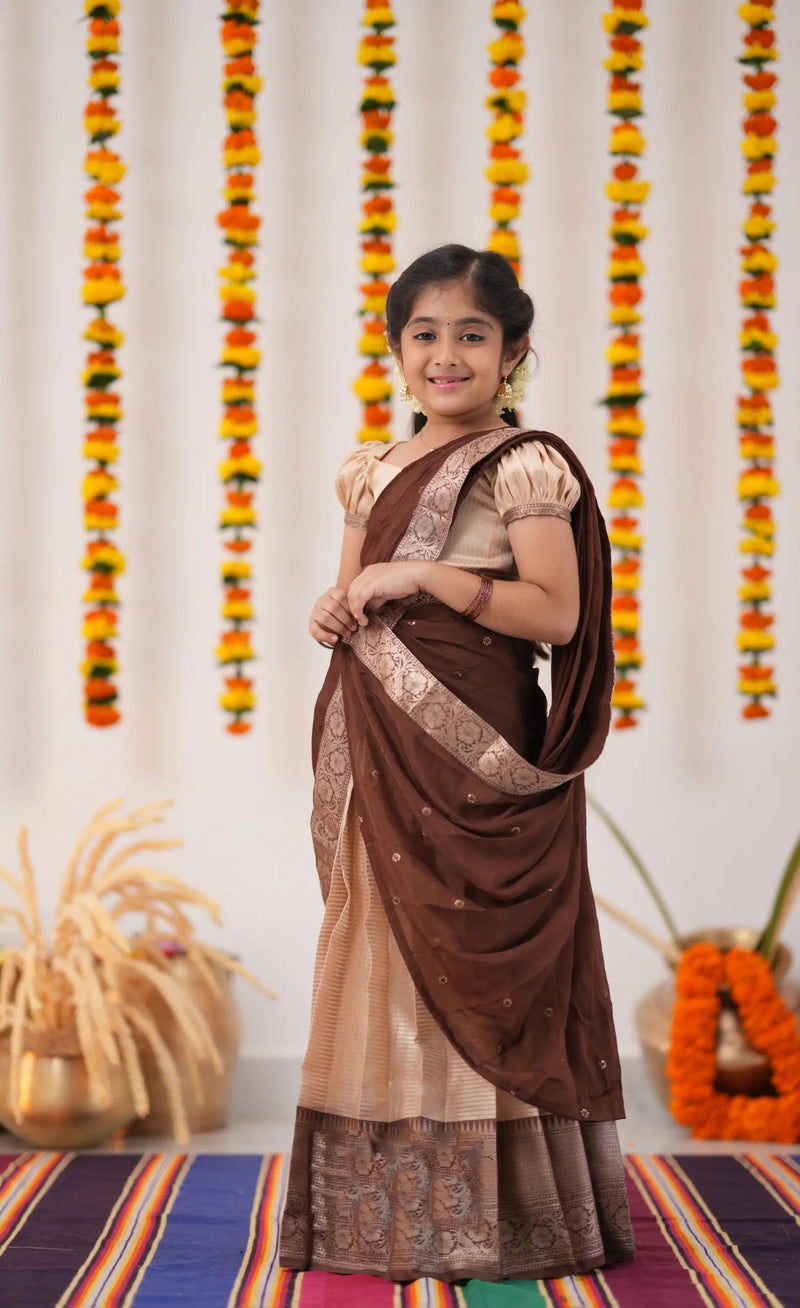 kids half saree