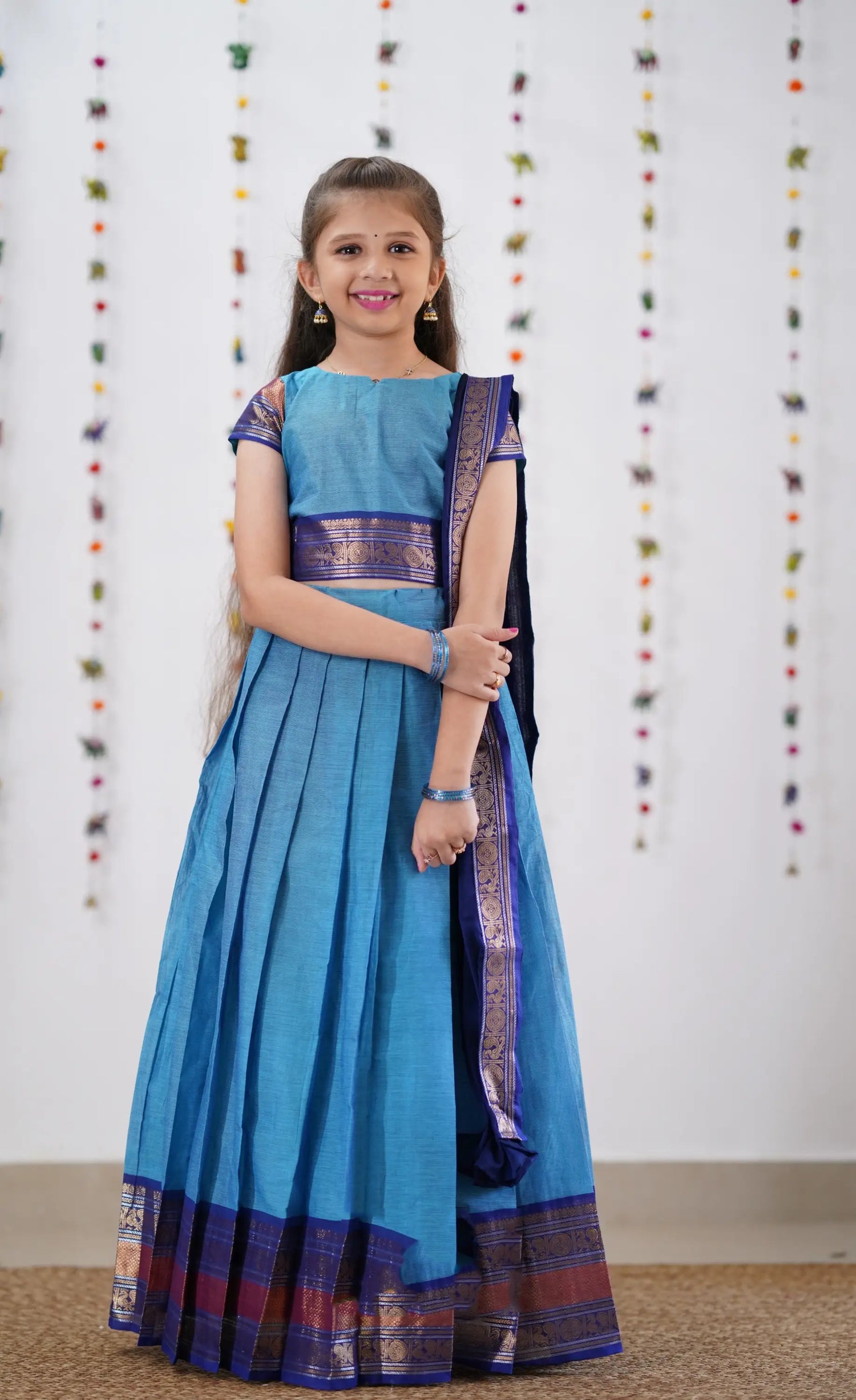 cotton half saree