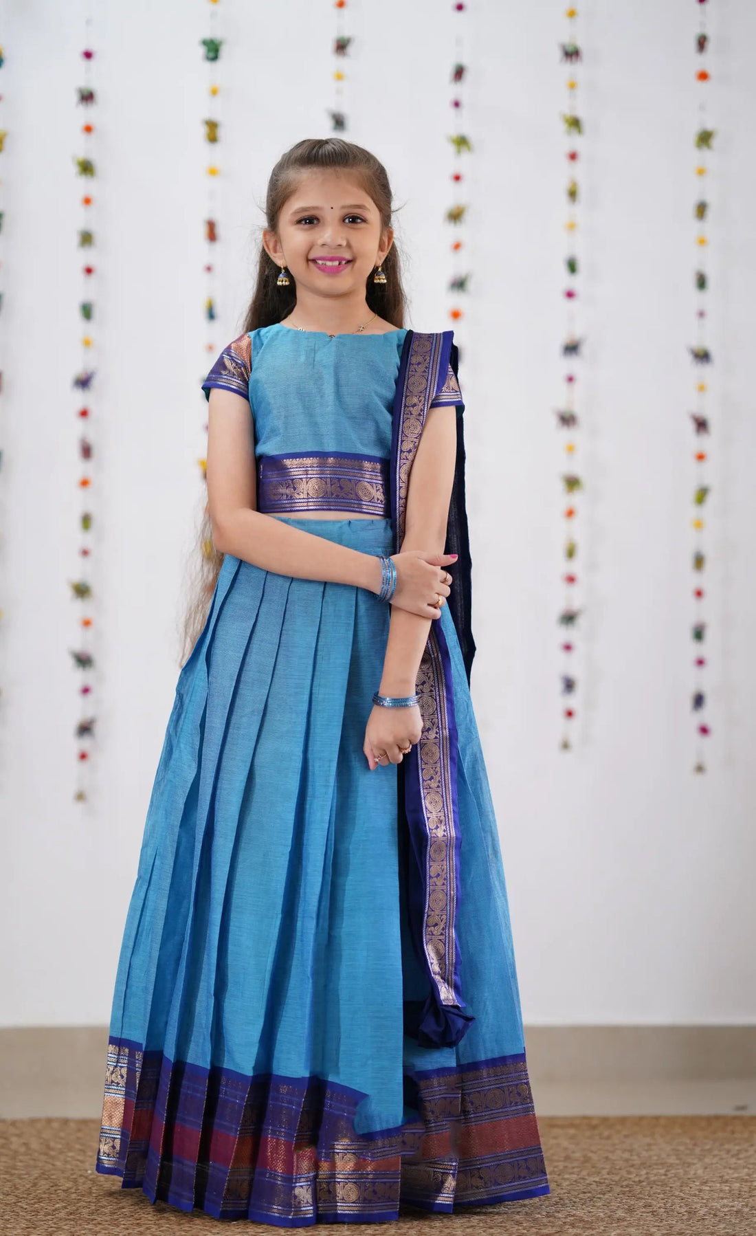 cotton half saree