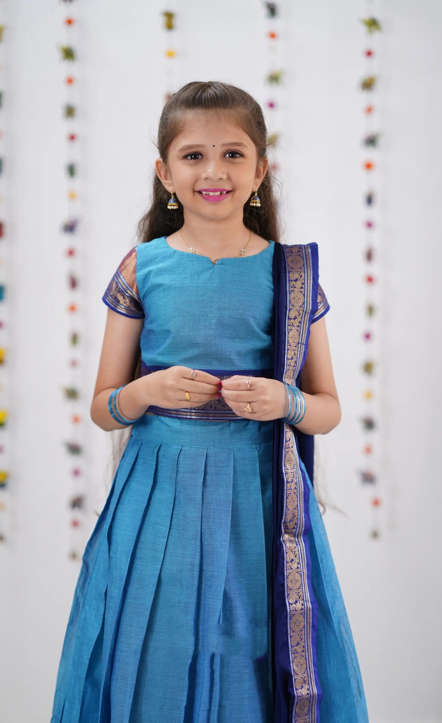 girls half saree set