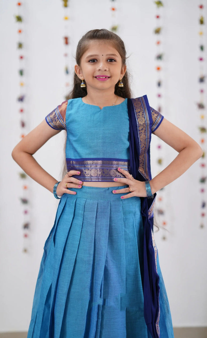 kids traditional half saree