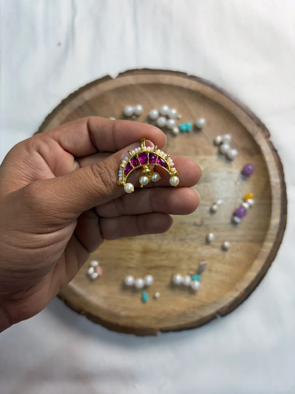 kundan pink bugdi