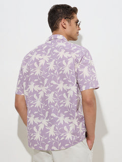 Lavender short sleeve shirt