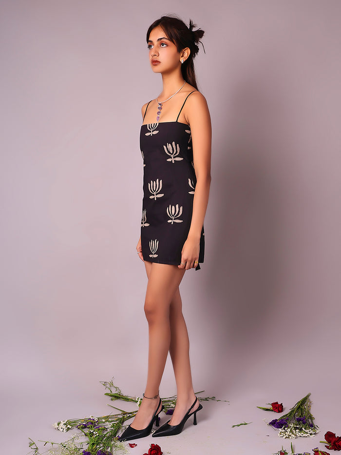 Cotton corset mini dress