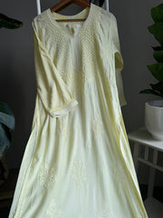 chikankari embroidery kurti
