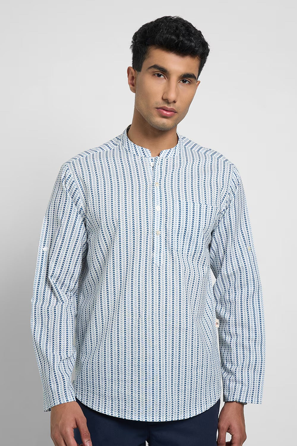 Printed cotton kurta for men