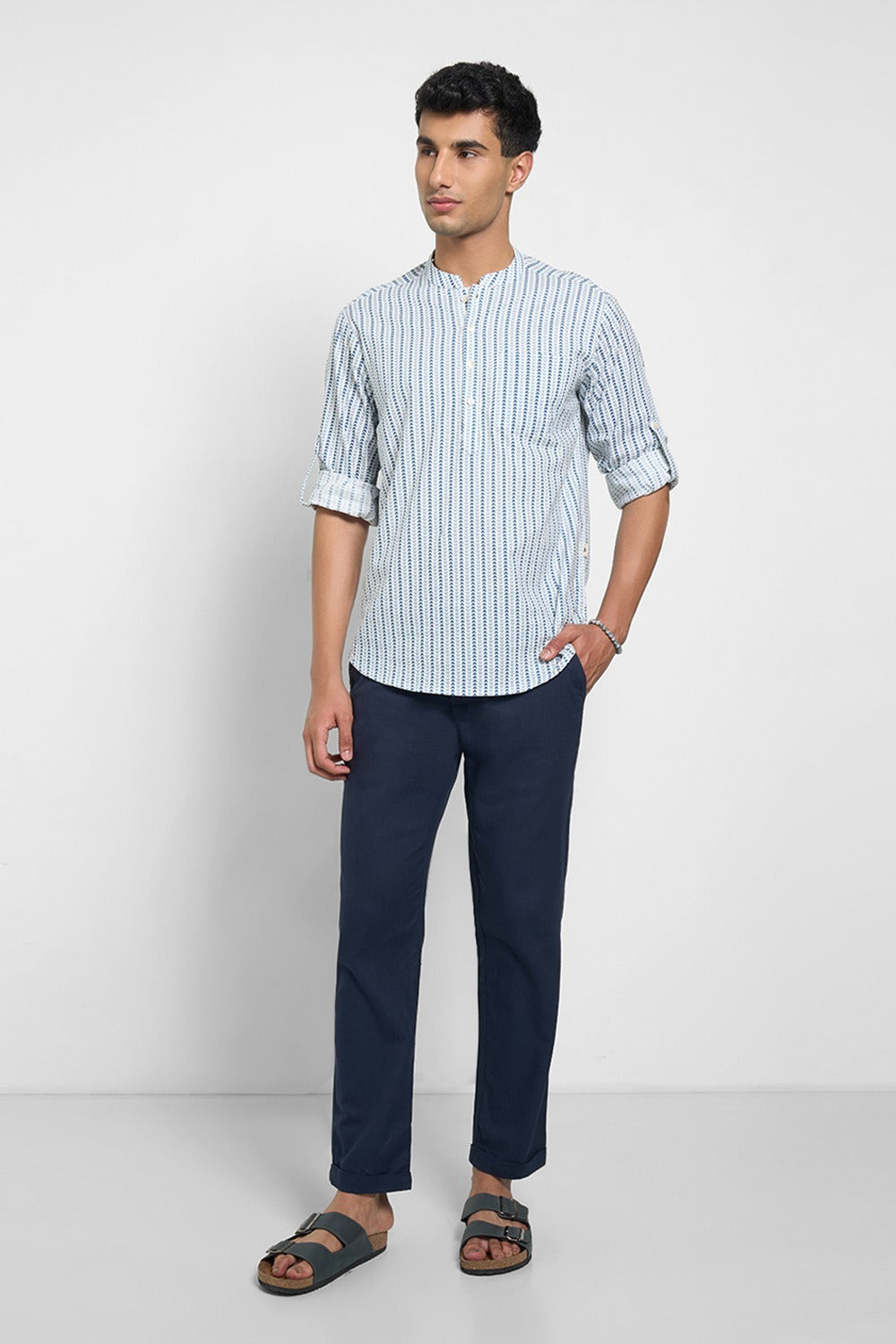 Geometric print kurta