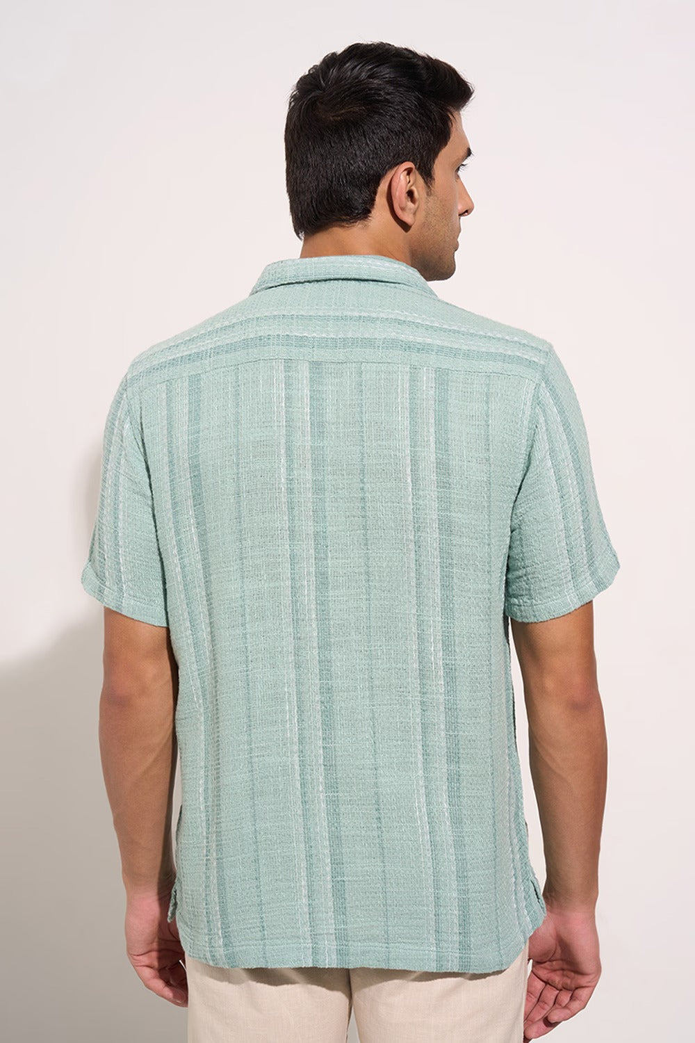 Half sleeve button down shirt