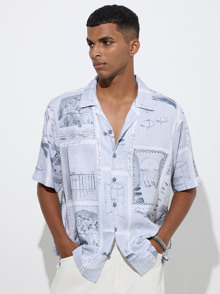 Scenic print shirt