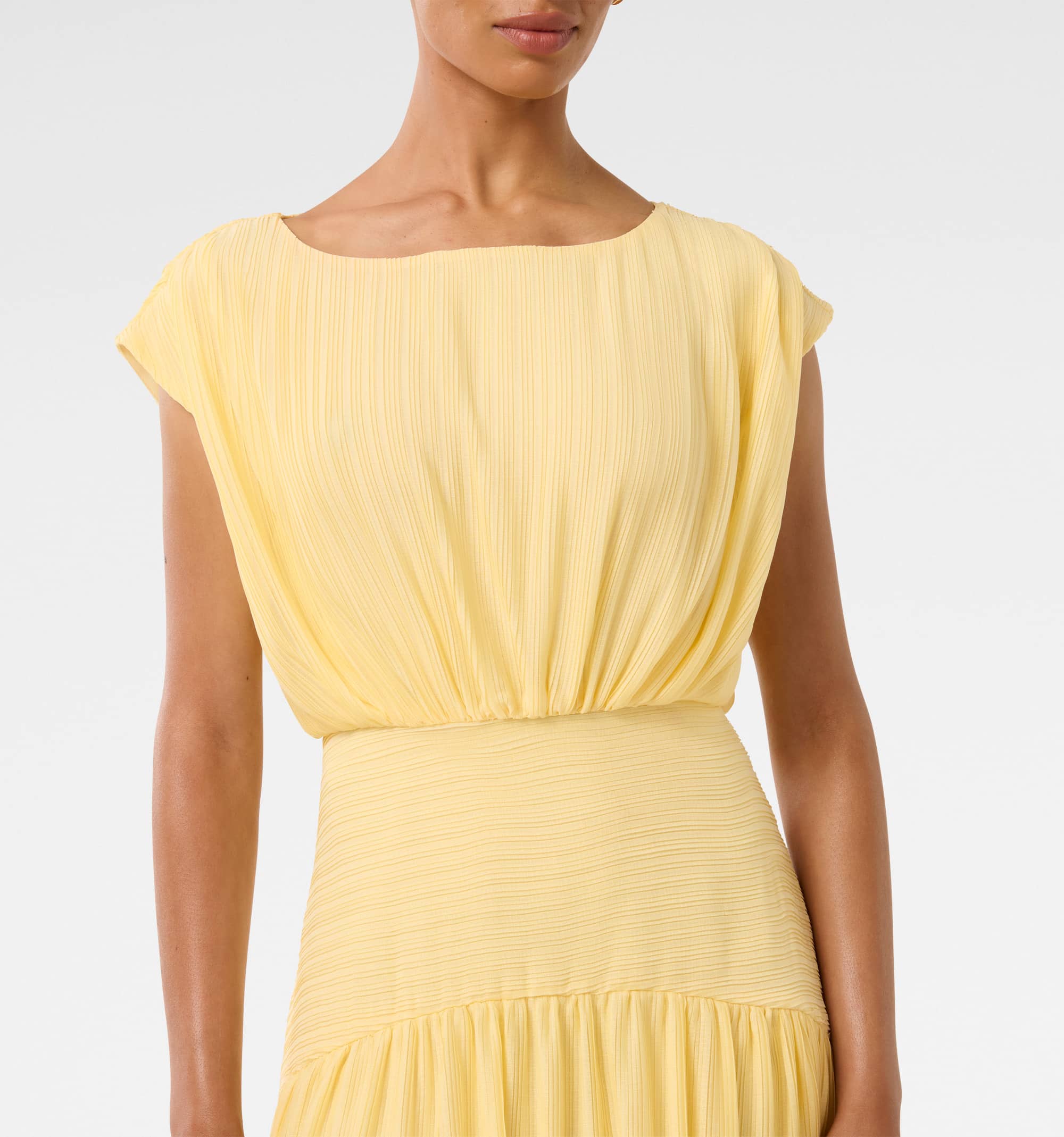 petite plissé dress