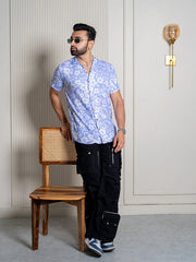 Lilac men’s summer shirt