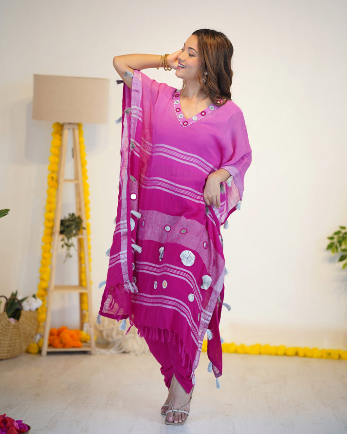 two-piece linen set for women