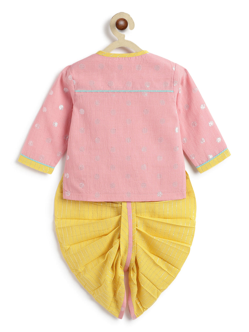 pink and yellow ethnic set
