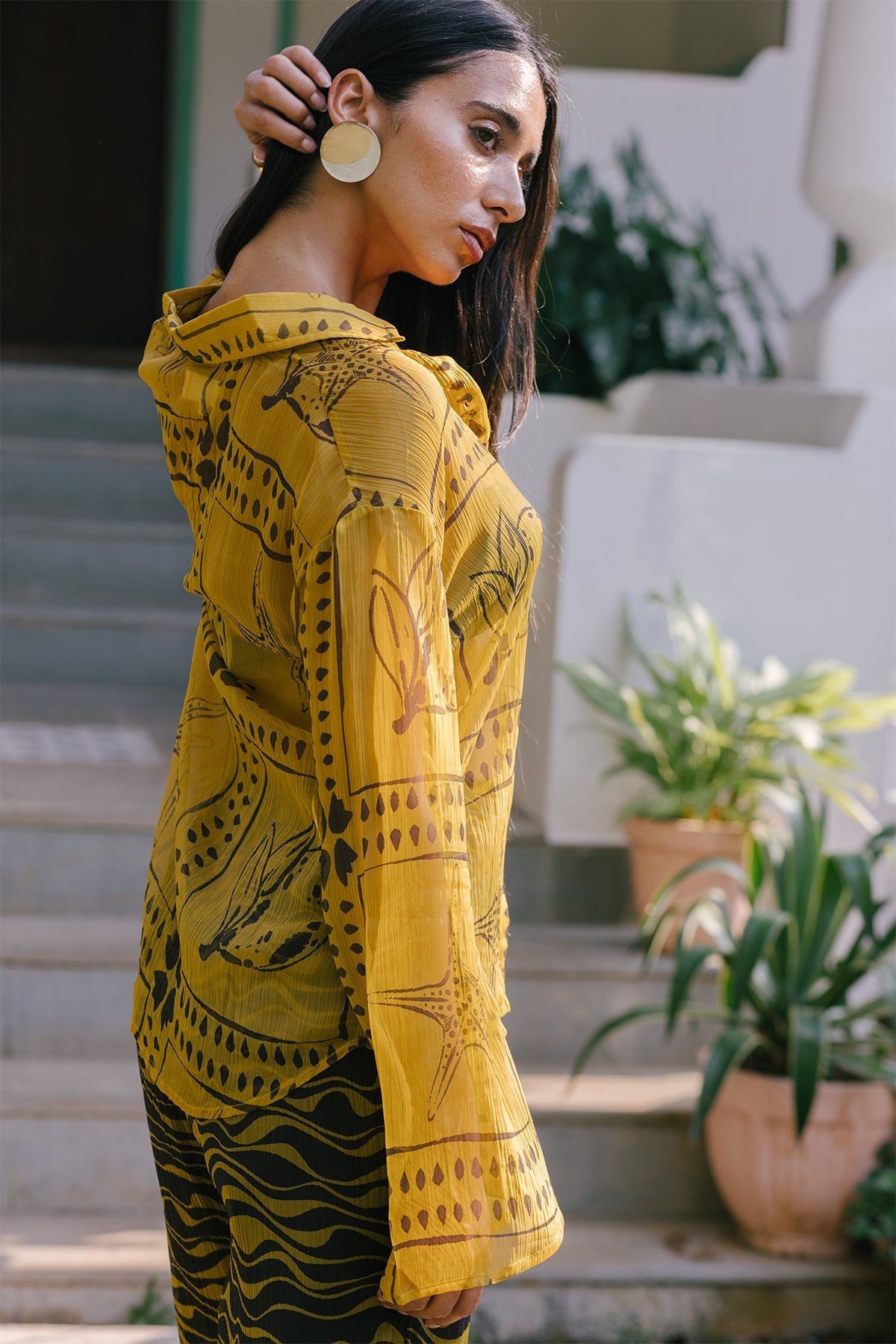 chiffon shirt for women