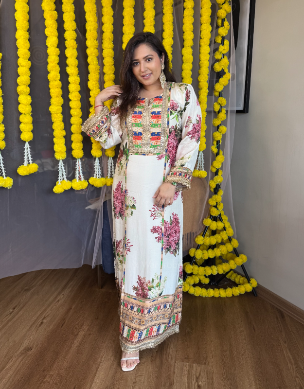 Mahira Garden Kaftan Dress