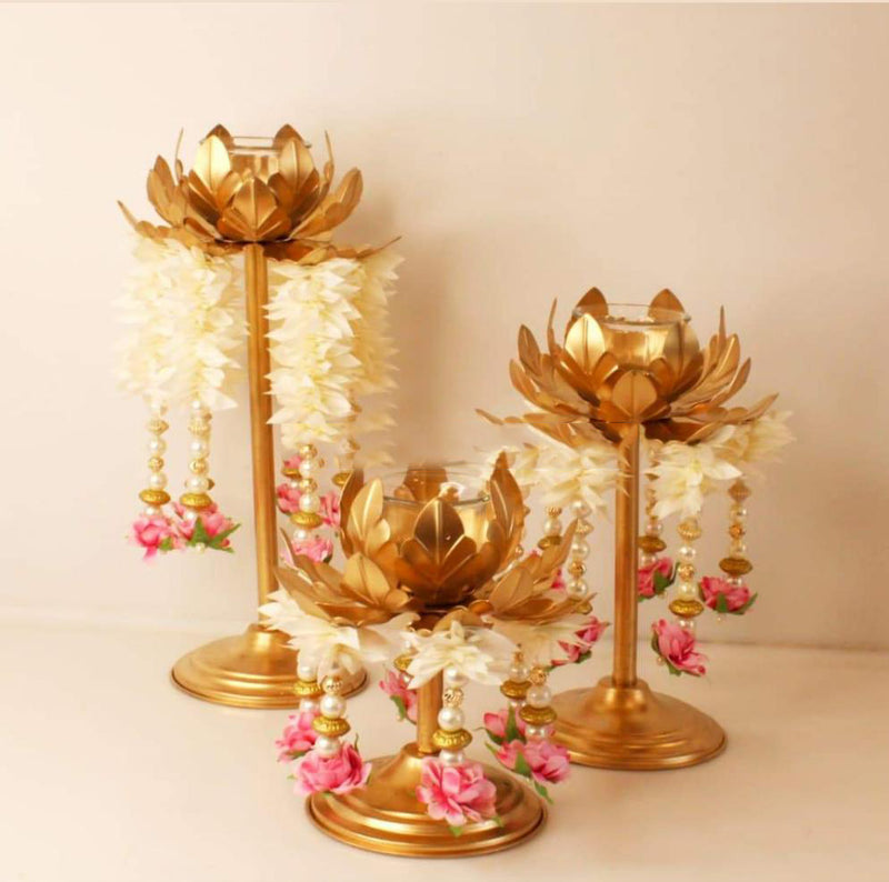 Lotus Candle Holder Set of 3