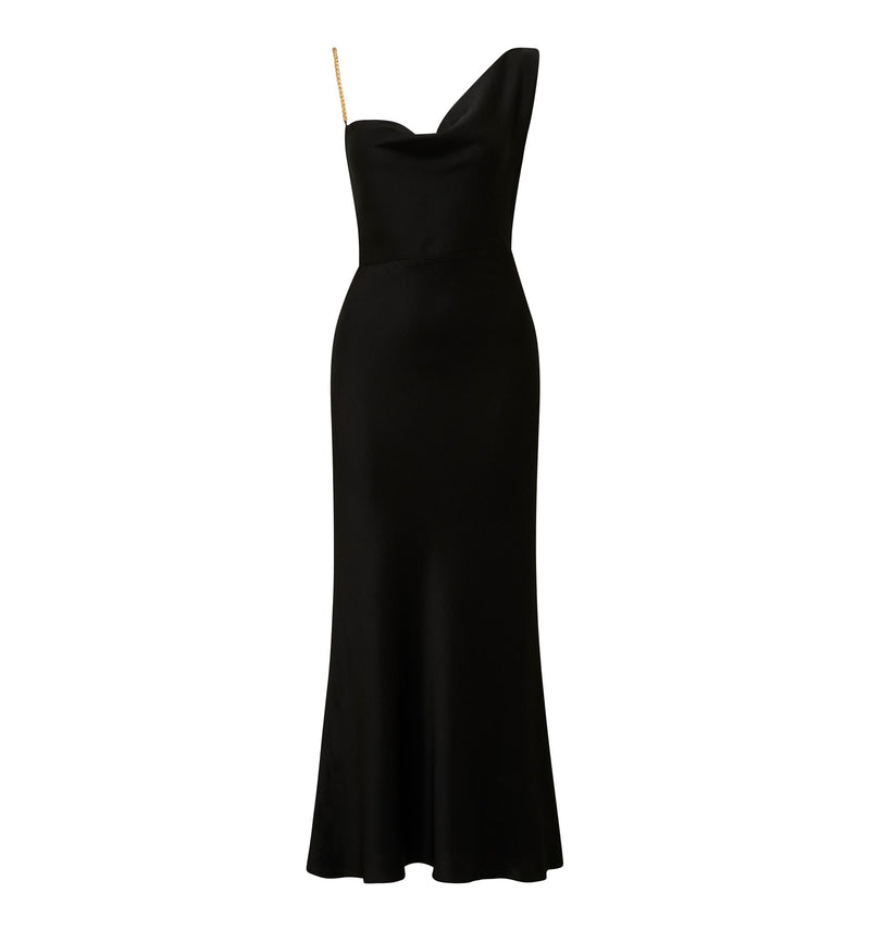 petite satin maxi dress