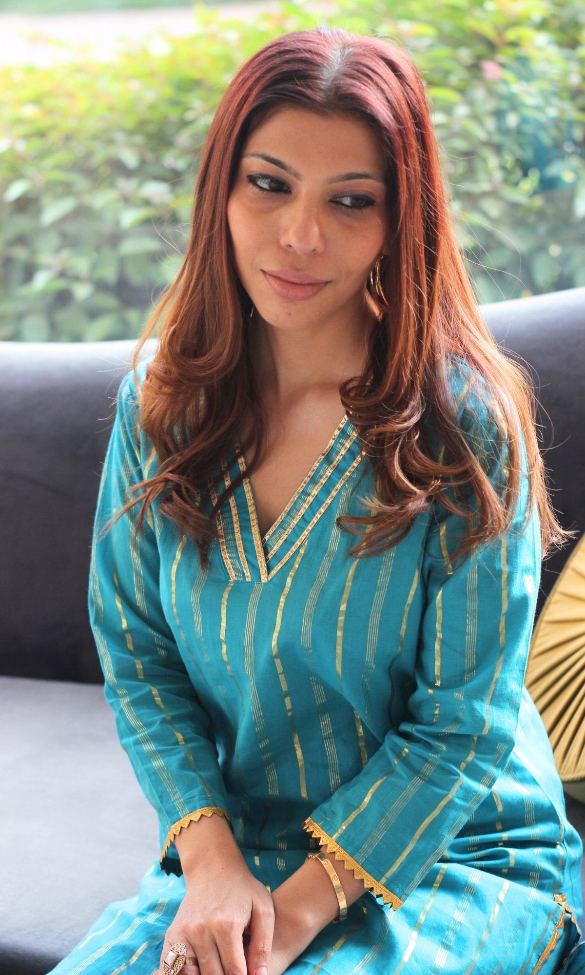 Subtle shimmer kurta