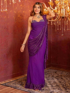 Jamuni Noor Embellished  Pre Draped Saree